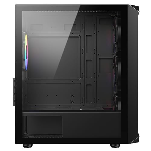 CiT Saturn Airflow Micro-ATX Black RGB PC Gaming Case mATX CIT-SATURN-BLK
