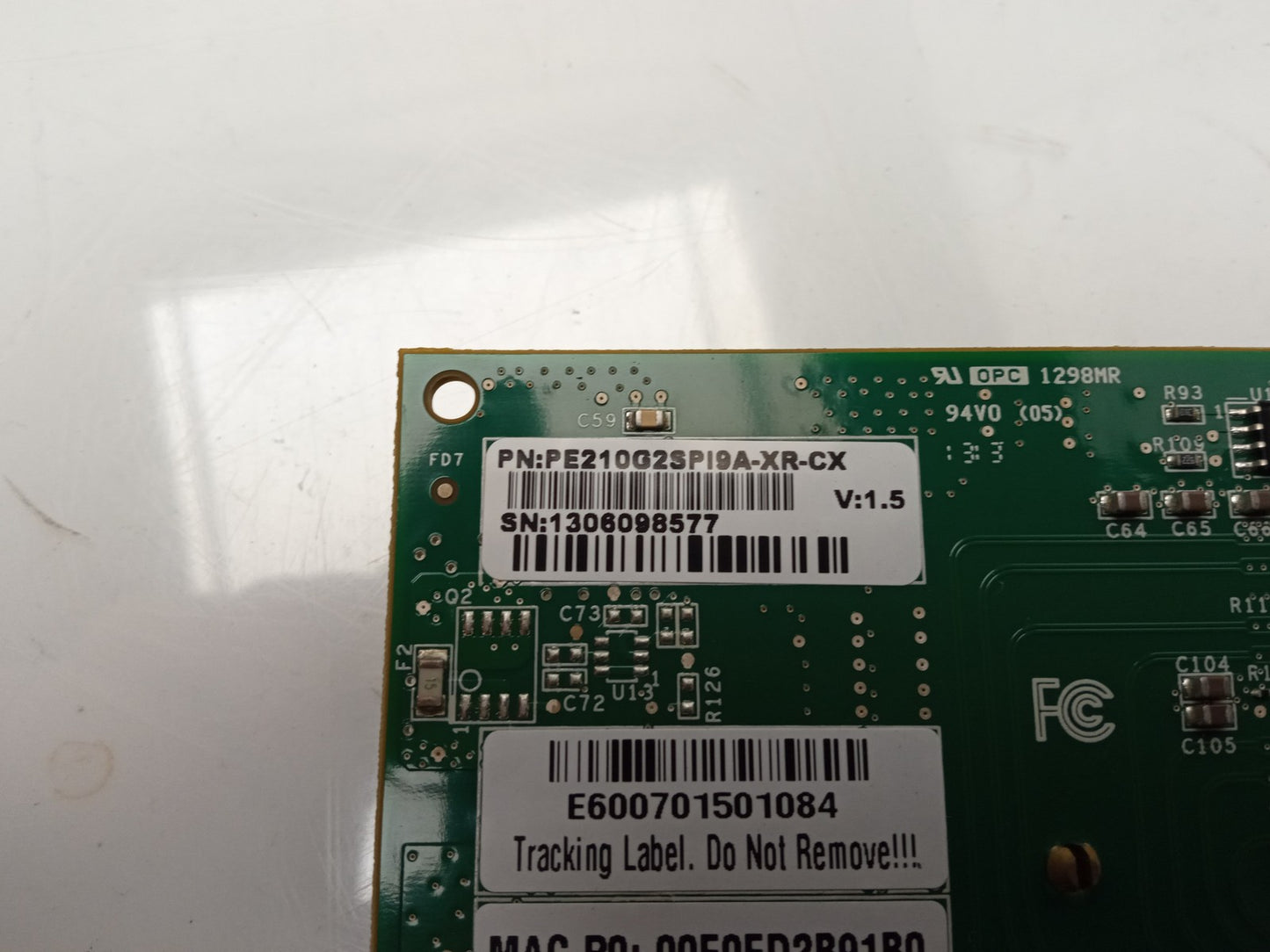 Silicom PE210G2SPI9A-XR-CX Dual Port SFP+ 10GbE PCIe Network Card