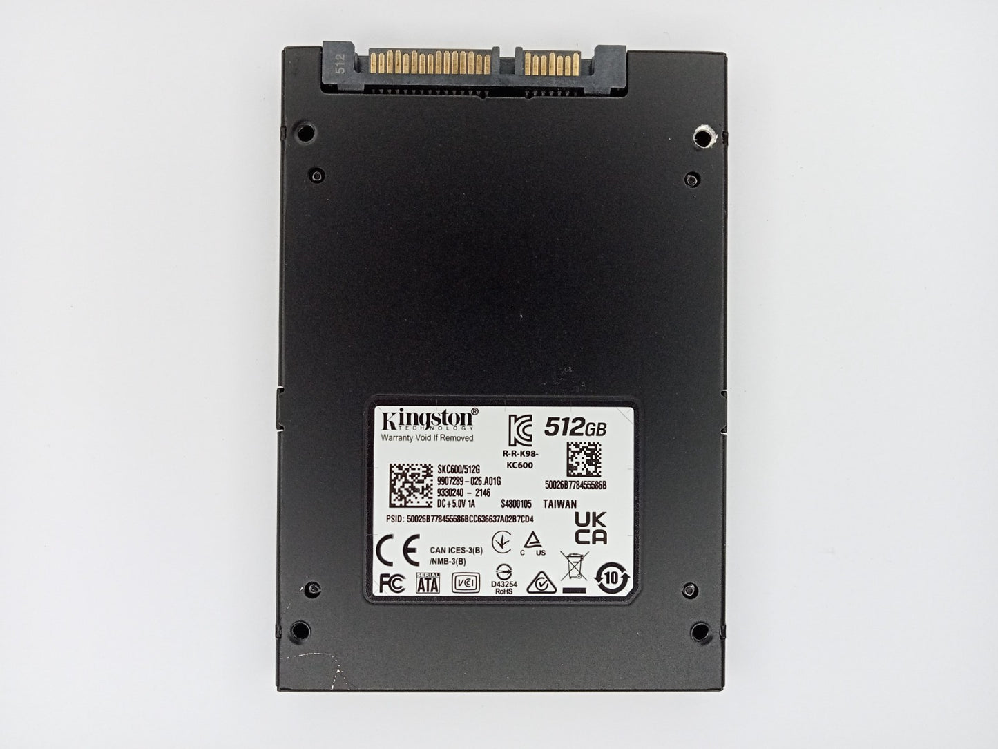 Kingston KC600 SKC600/512G 512GB 2.5" Solid State Drive SATA SSD