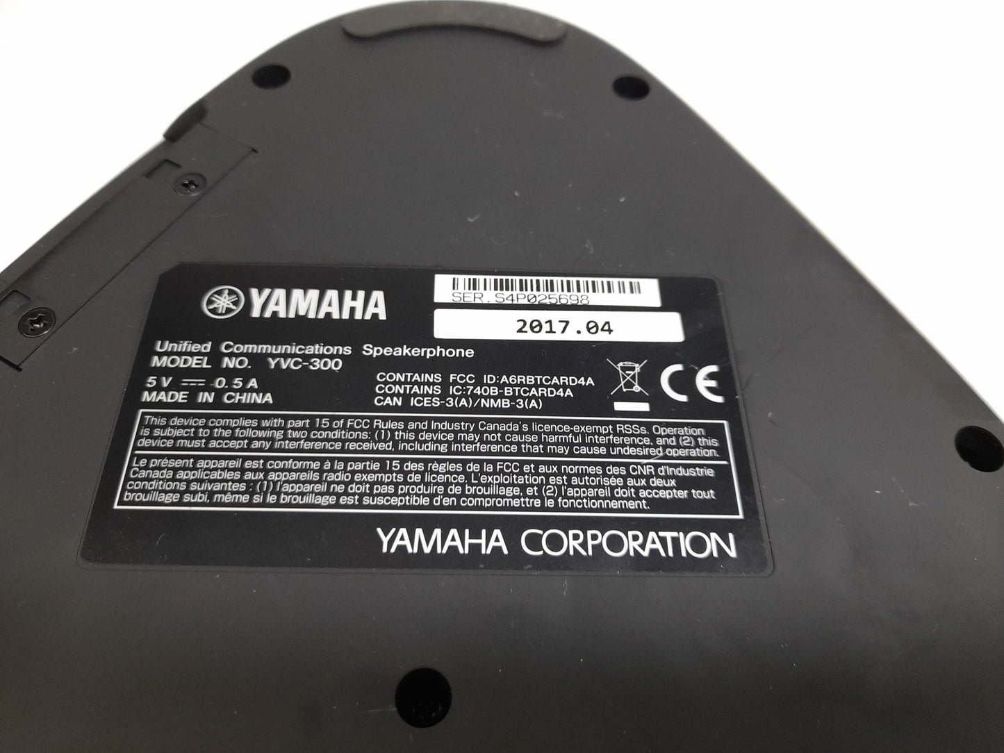 Yamaha YVC-300 Bluetooth/USB Conference Speakerphone System