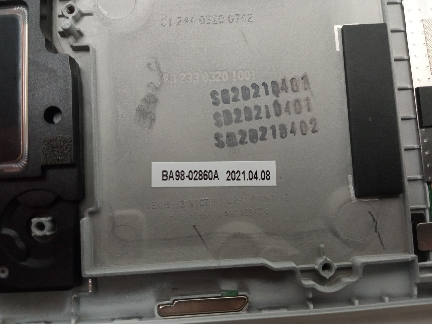 Samsung Galaxy Book Pro NP930XDB 13" White Laptop Palmrest Assembly BA98-02860A