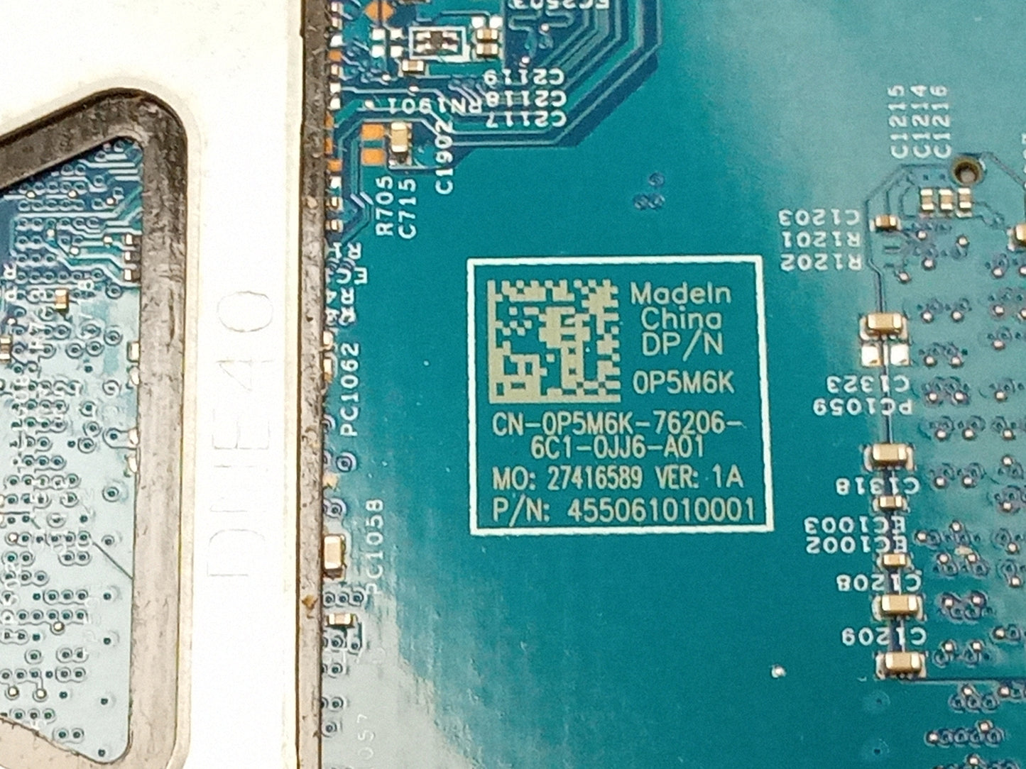 Dell Latitude 3470 Laptop Motherboard i3-6100U 2.30 GHz CPU DDR3 0P5M6K P5M6K