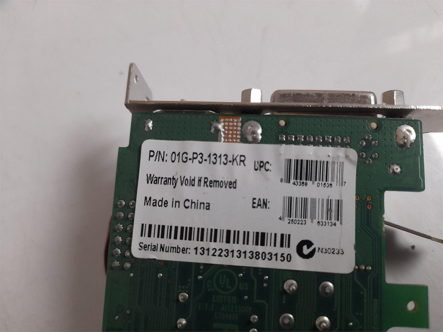 EVGA NVIDIA GeForce 210 1GB DDR3 Low Profile Video Graphics Card 01G-P3-1313-KR