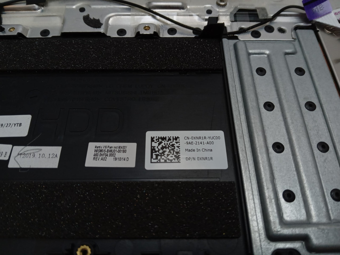 Dell Vostro 5590 UK Palmrest keyboard Touchpad Assembly 0XNR1R XNR1R