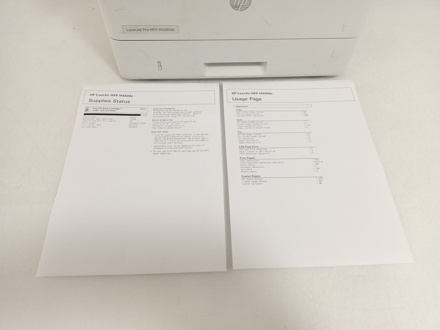 HP LaserJet Pro M426fdn A4 Monochrome Multifunction Laser Printer - F6W14A