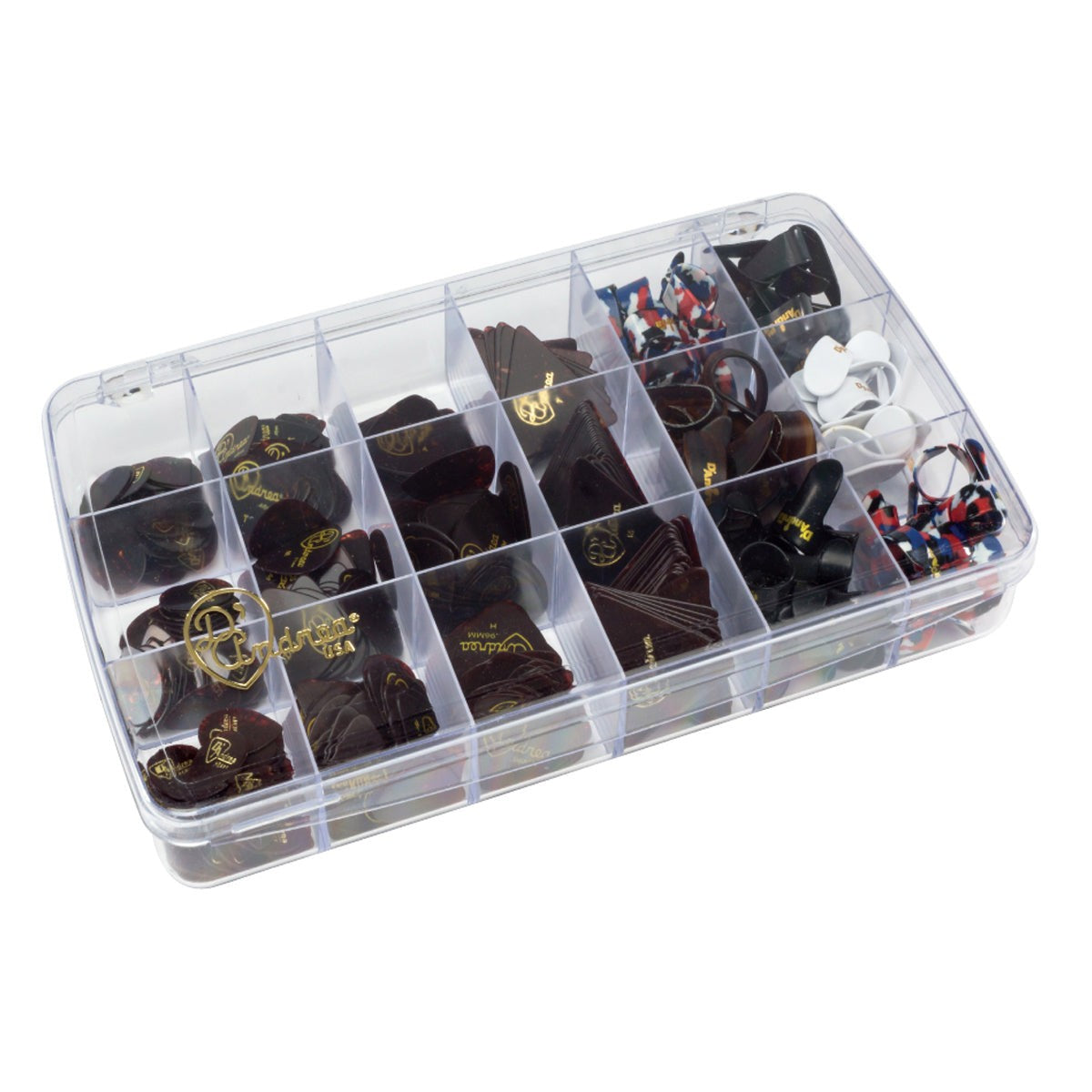 D'Andrea Shell Celluloid Assortment and Thumb & Finger Picks ~ 504 Picks