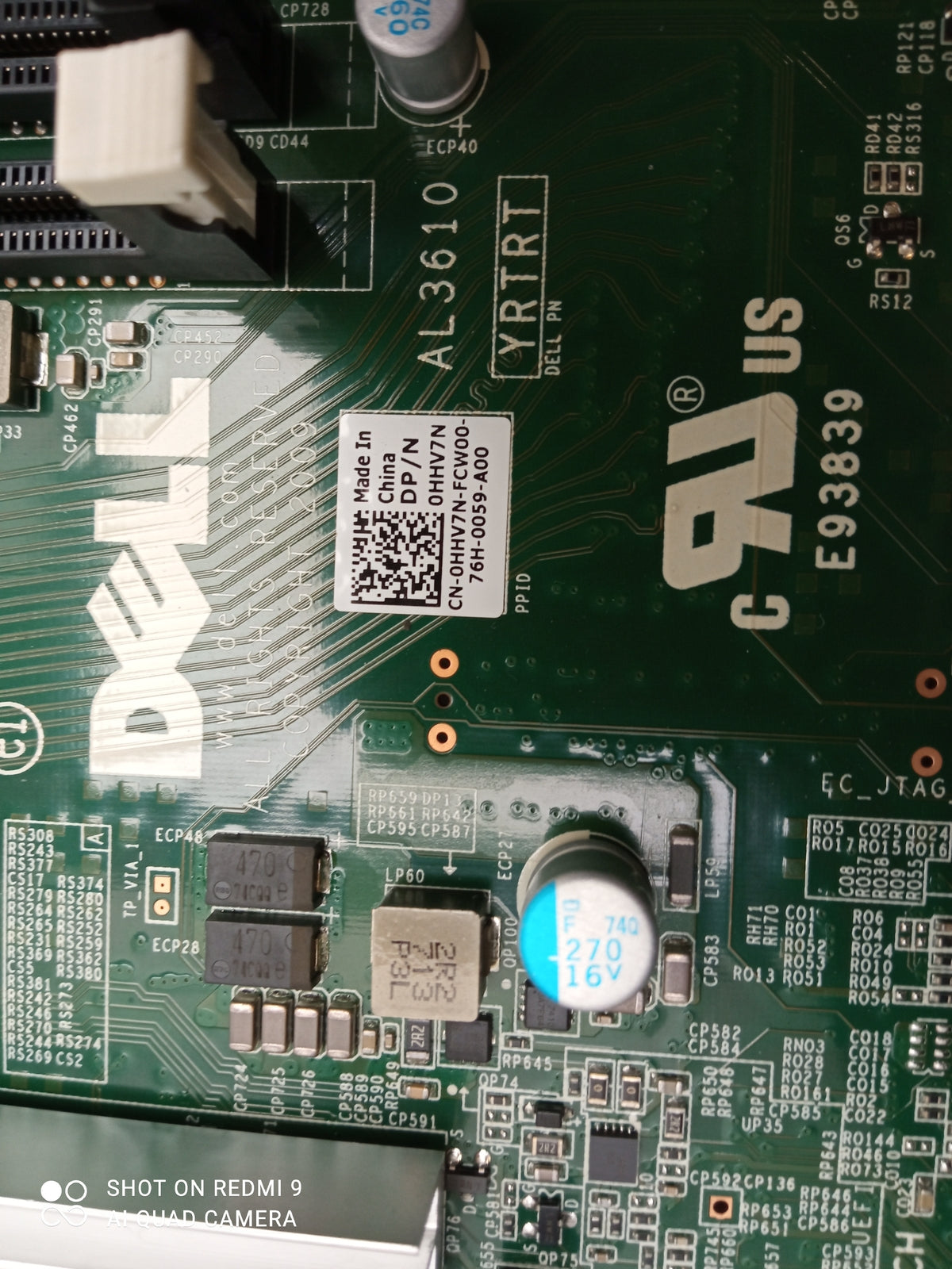 Dell Precision T5810 LGA 2011-3 DDR4 Motherboard 0HHV7N HHV7N