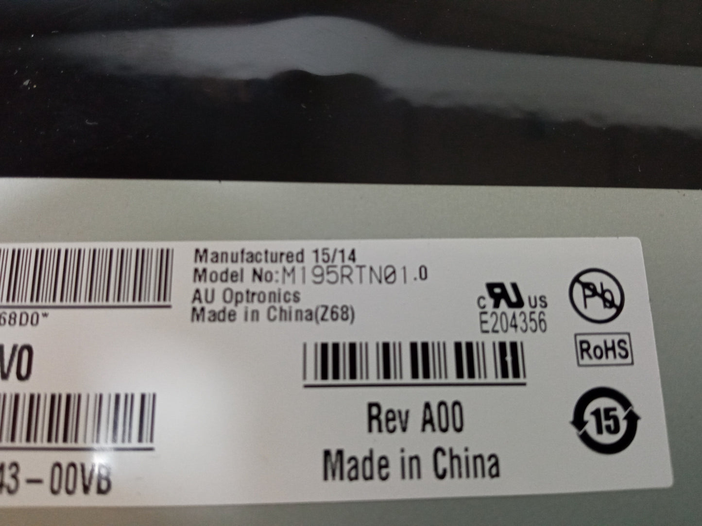 AU Optronics 19.5 inch Replacement LCD Display Screen M195RTN01.0