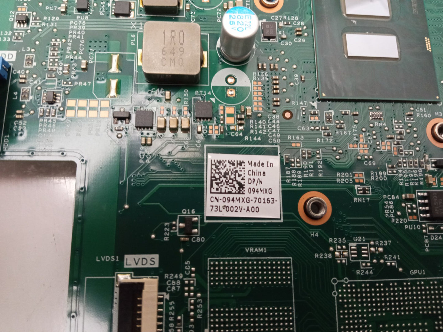 Dell Inspiron 24 36440 AiO Motherboard With i3-7100U DDR4 094MXG 94MXG