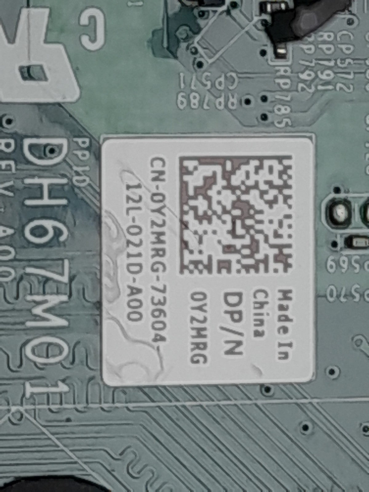 Dell XPS 8300 Vostro 460 Socket LGA1155 Motherboard With I/O Shield 0Y2MRG Y2MRG