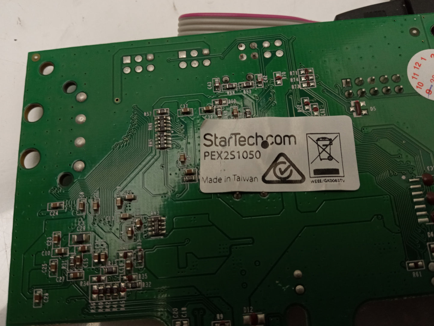 StarTech.com PEX2S1050 2 Port Serial RS-232 PCIe Port Expansion Adapter Card