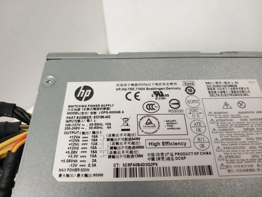 HP Envy 810 600W ATX Desktop Power Supply Unit 633186-002 DPS-600WB