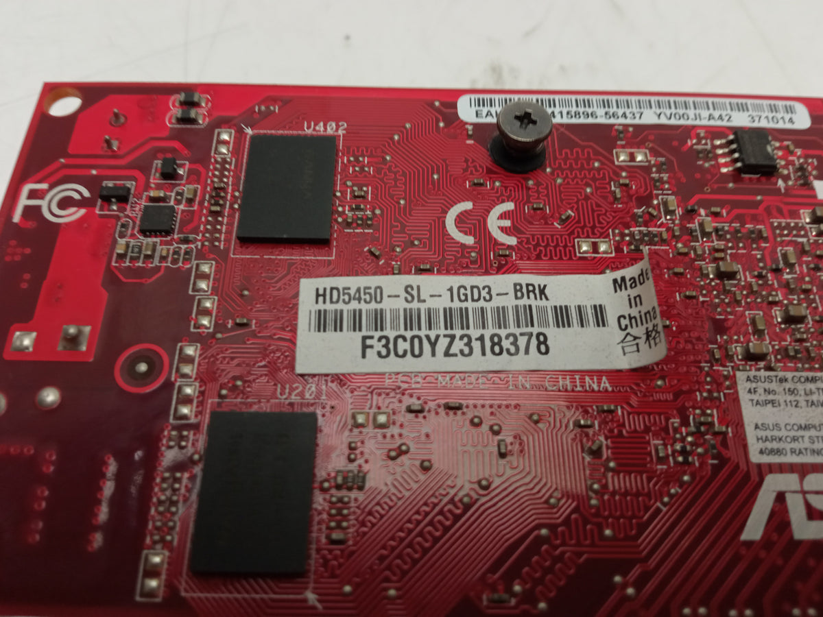 ASUS Radeon HD 5450 1GB Low Profile Video Graphics Card HD5450-SL-1GD3-BRK