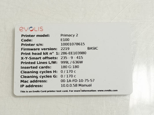 Evolis Primacy PM2-0001 2 Thermal Card Printer