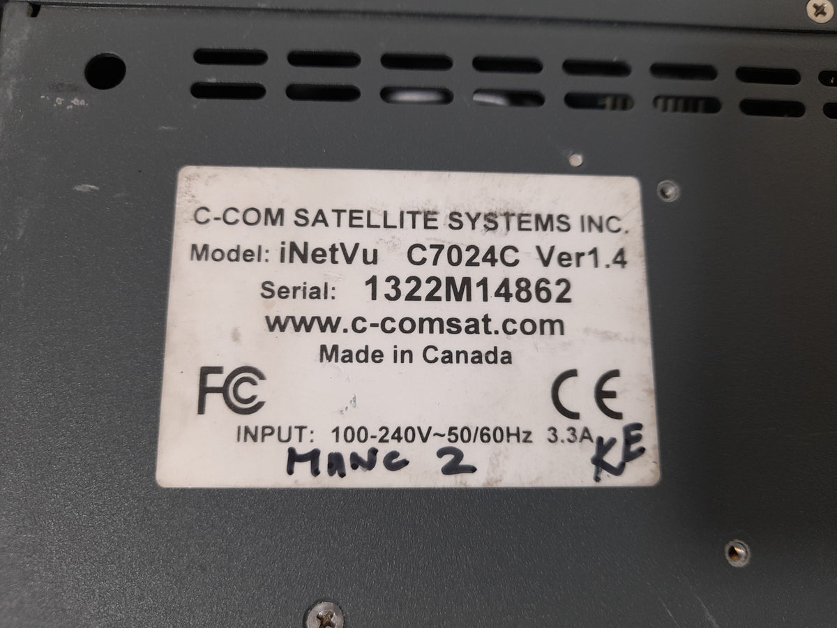 C-COM iNetVU C7024C Ver 1.4 Antenna Controller 7000
