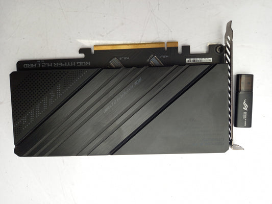 ASUS ROG HYPER M.2 NVMe Card Expansion Card PCIe 5.0 with USB Installation