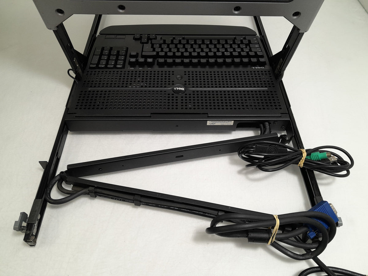 Dell HP535 17FP 1U Rackmount KMM Server Console with Rail Kit & Cables