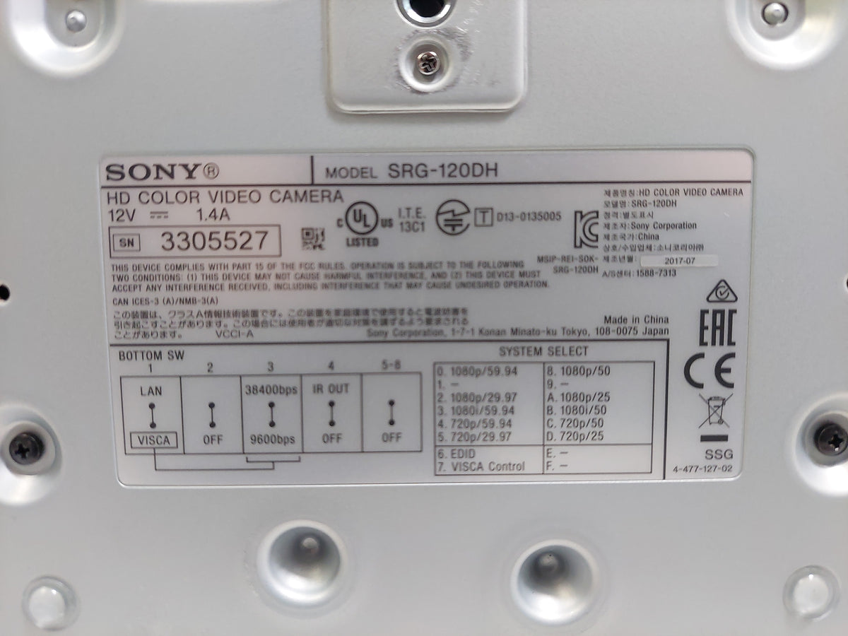 Sony SRG-120DH Full HD Remotely Operated PTZ Desktop Camera