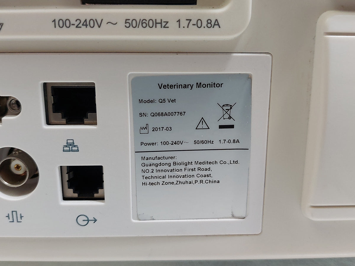 Biolight BLT Q5 Vet Modular Patient Monitor