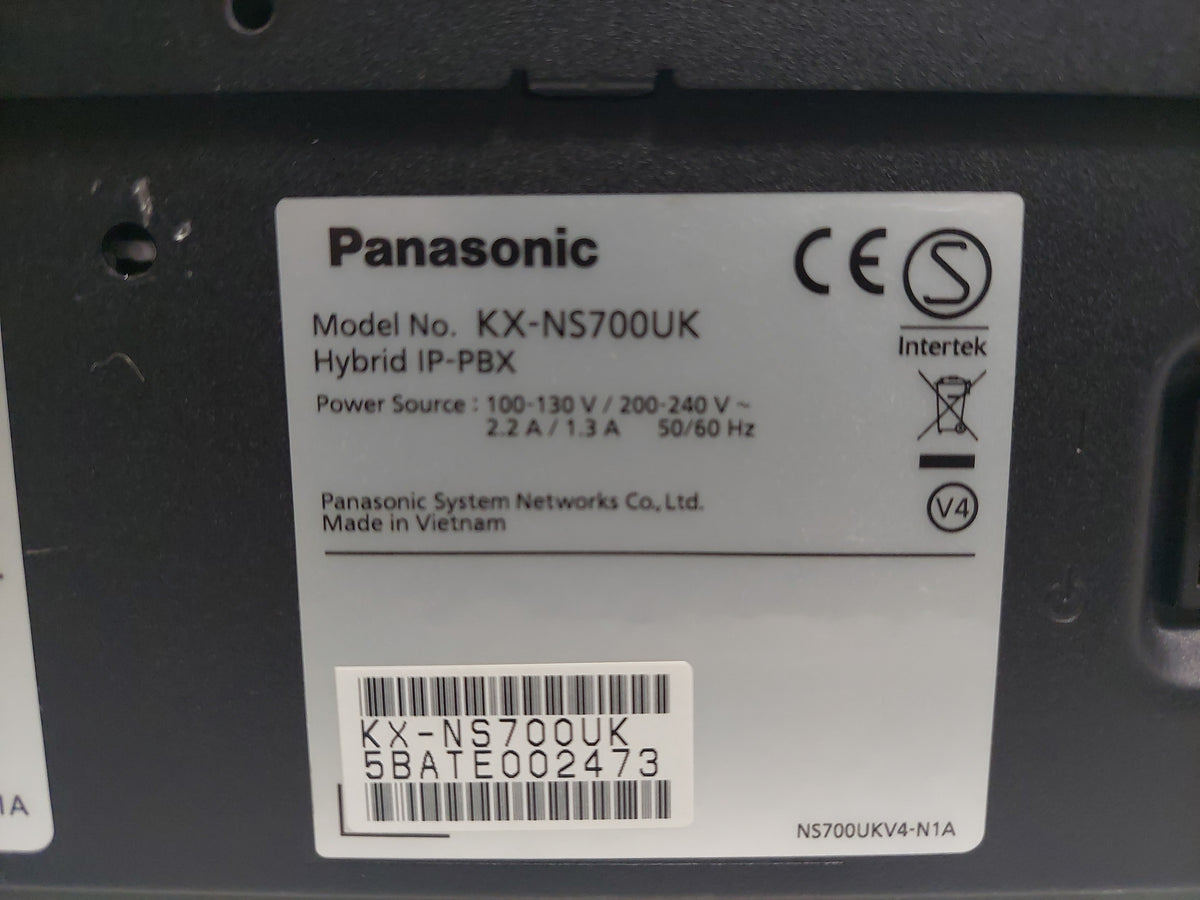 Panasonic KX-NS700UK Smart Hybrid Telephone System With BRI2 Expansion Card