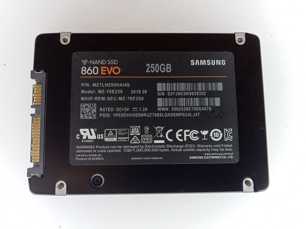 Samsung 860 EVO MZ-76E250 250GB 2.5" Solid State Drive SATA