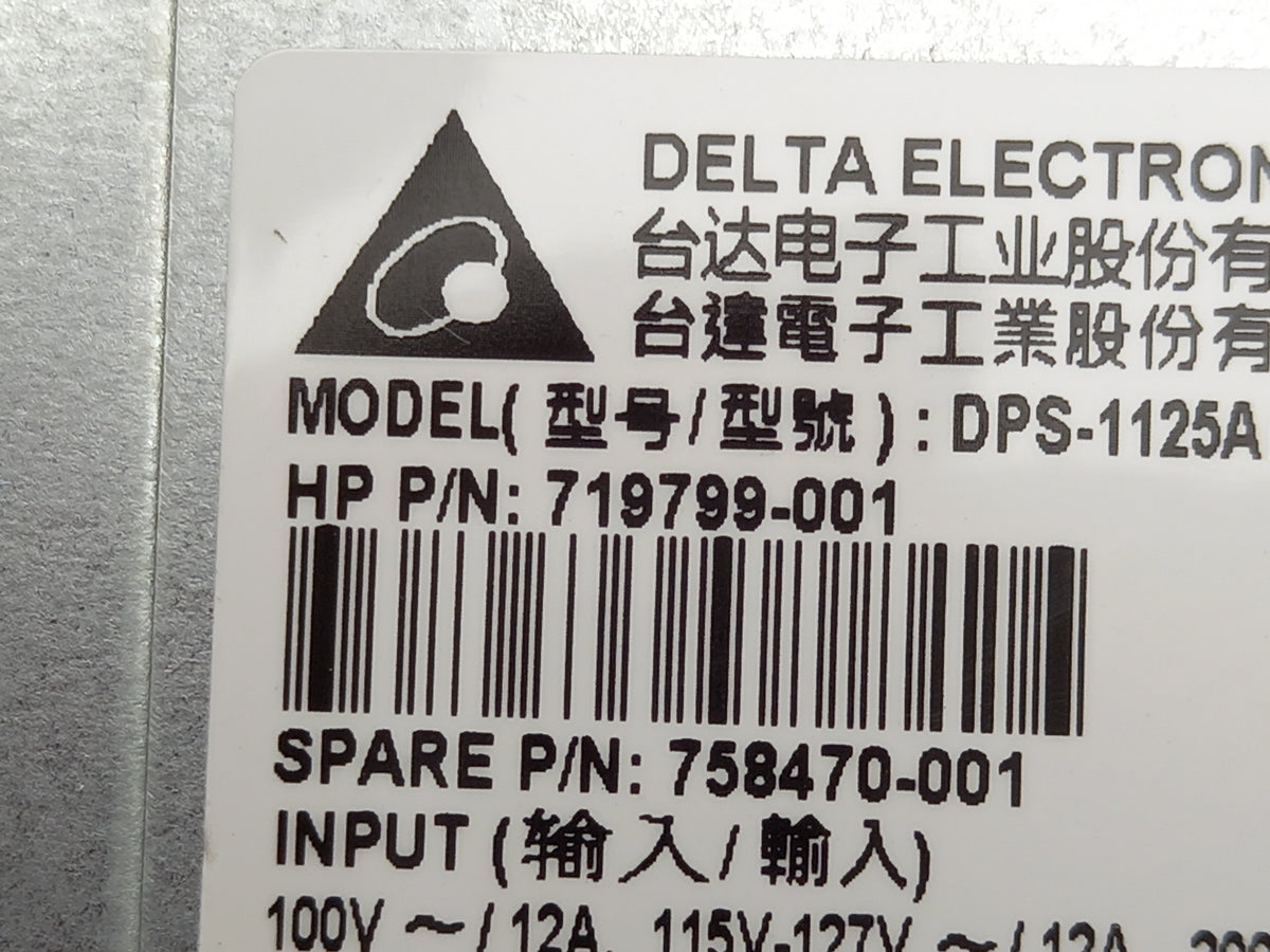 HP Z840 1125W Power Supply Unit 719799-001