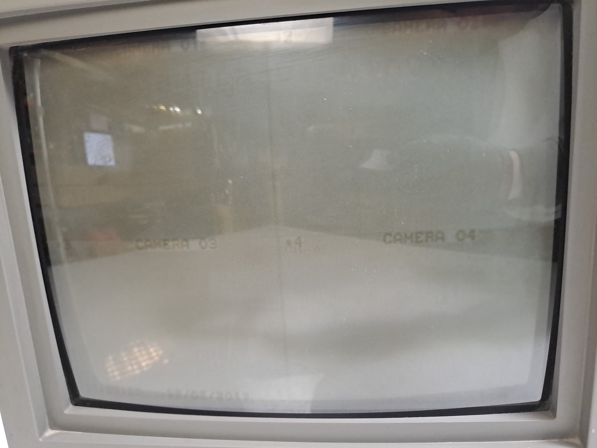 Vantage TVS CH-15DXA 15in 800TVL CRT CCTV Monitor BNC S-Video Screen Burn