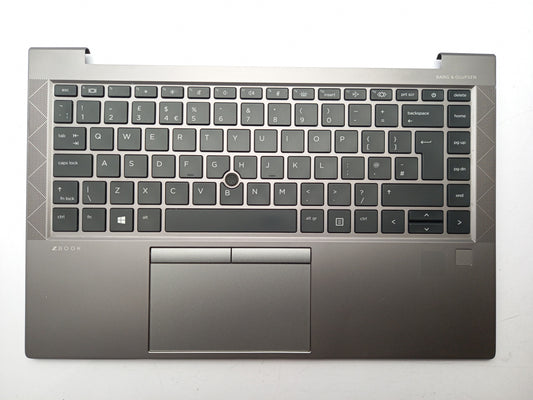 HP ZBook Firefly 14 G7/G8 UK QWERTY Backlit Keyboard Palmrest L87607-031