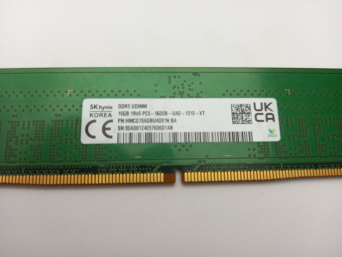 SK Hynix 16GB DDR5 5600 MHz PC5-44800 Desktop RAM Module HMCG78AGBUA081N