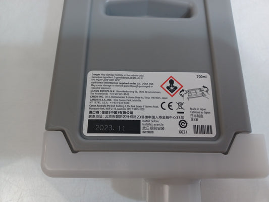 Canon PFI-702GY Grey Ink Cartridge 700ml - New - Expiry 11/2023