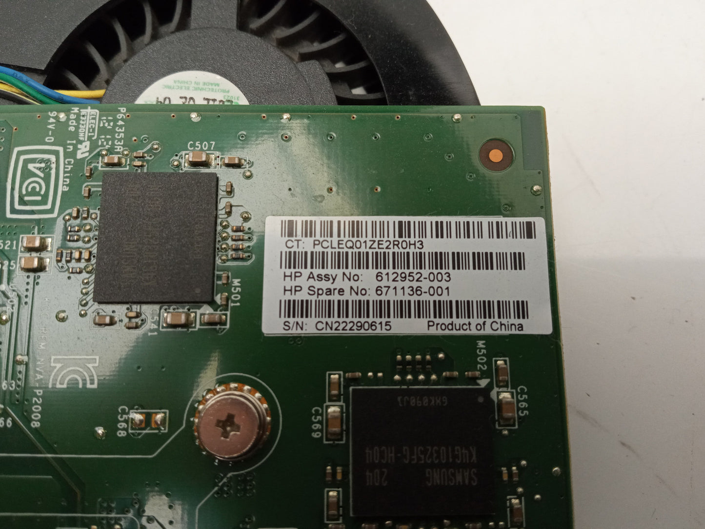 3x Nvidia Quadro 2000 1GB GDDR5 PCIe Video Graphics Card 616075-001 612952-002