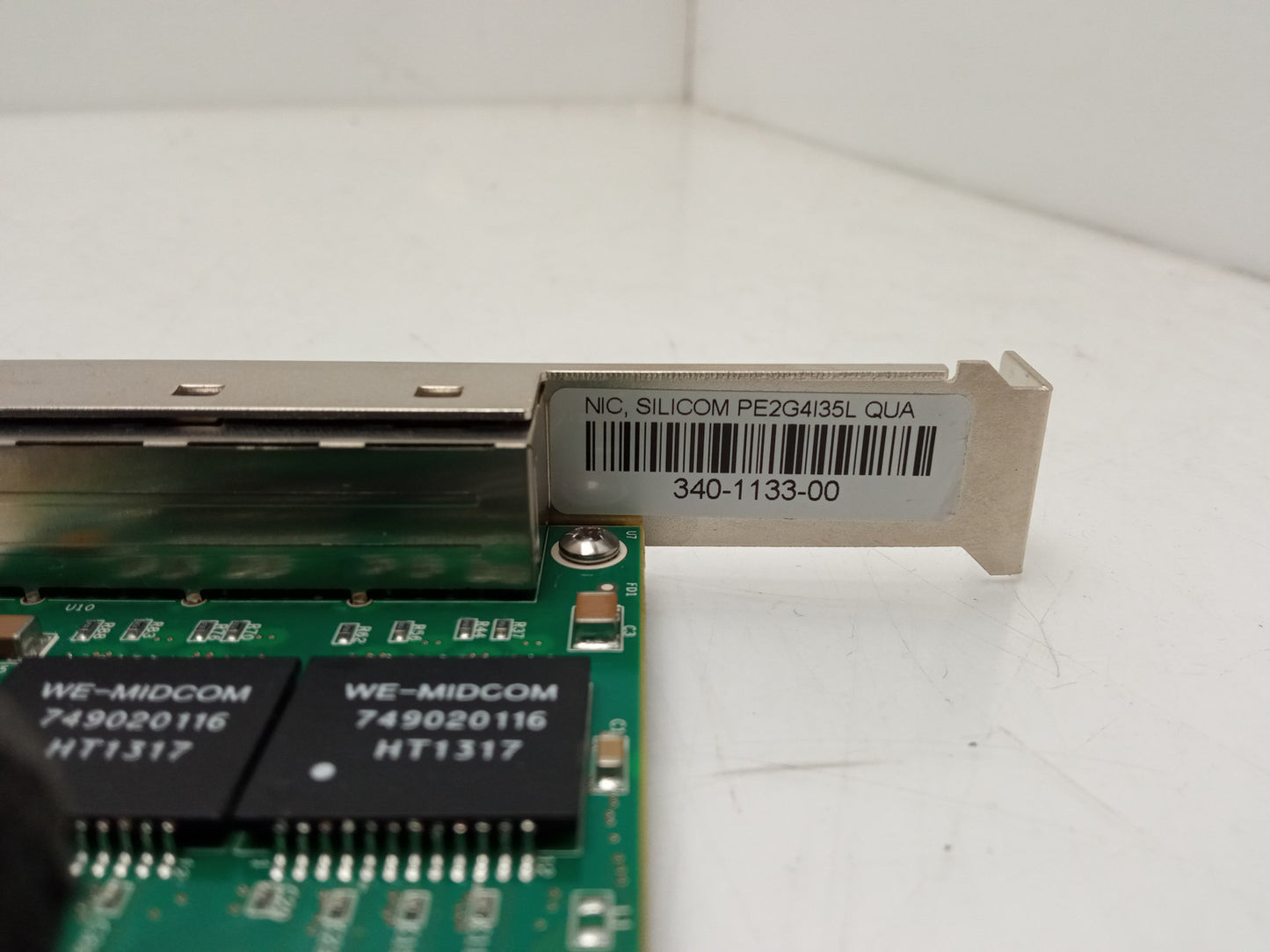 Silicom PE2G4I35L 4 Port PCIe Gigabit Ethernet Adapter Card 340-1133-00