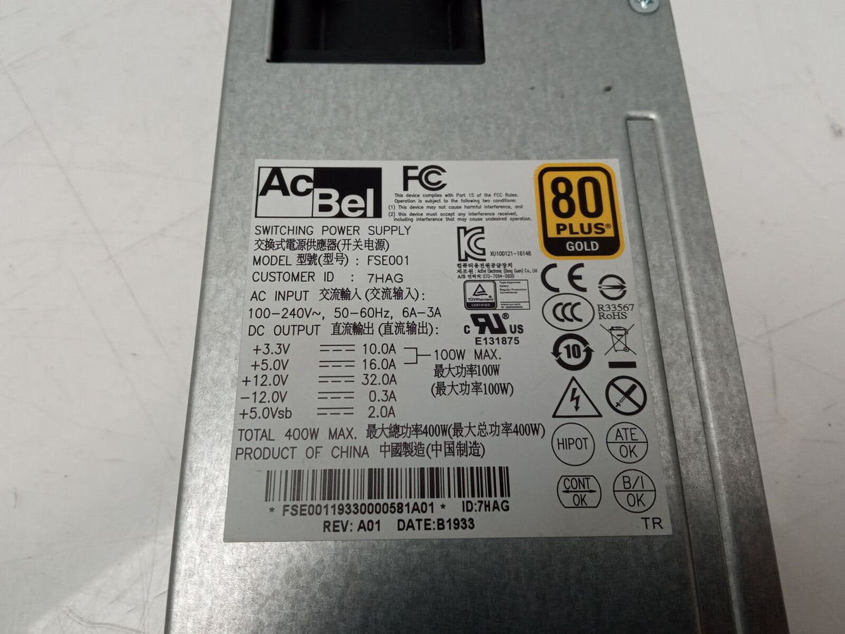 AcBel FSE001 400W Gold Switching Power Supply Unit 