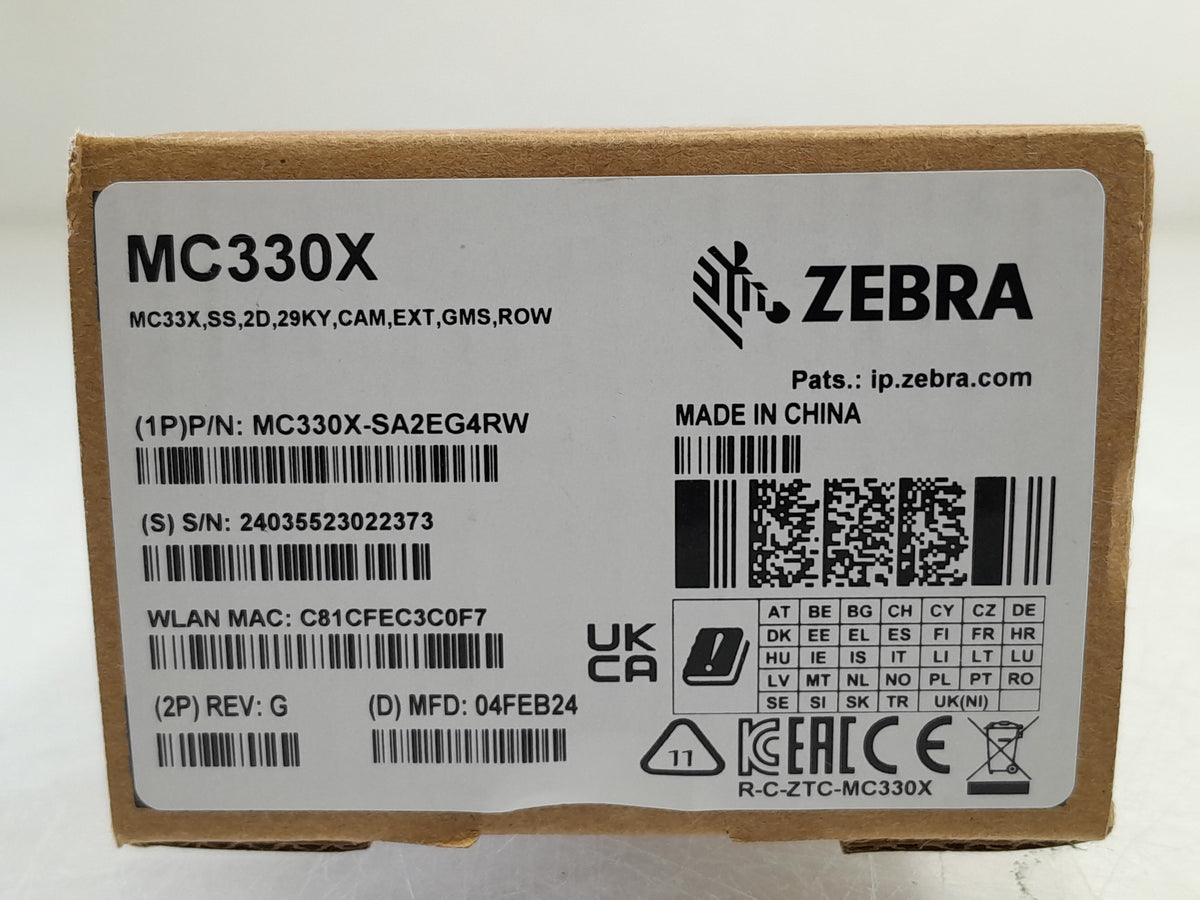 Zebra MC330X-SA2EG4RW MC330X Android 11 32GB Handheld Mobile Computer Barcode Scanner