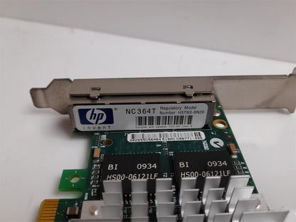 HP NC364T 4 Port Gigabit Ethernet Server Adaptor 435506-003 436431-001