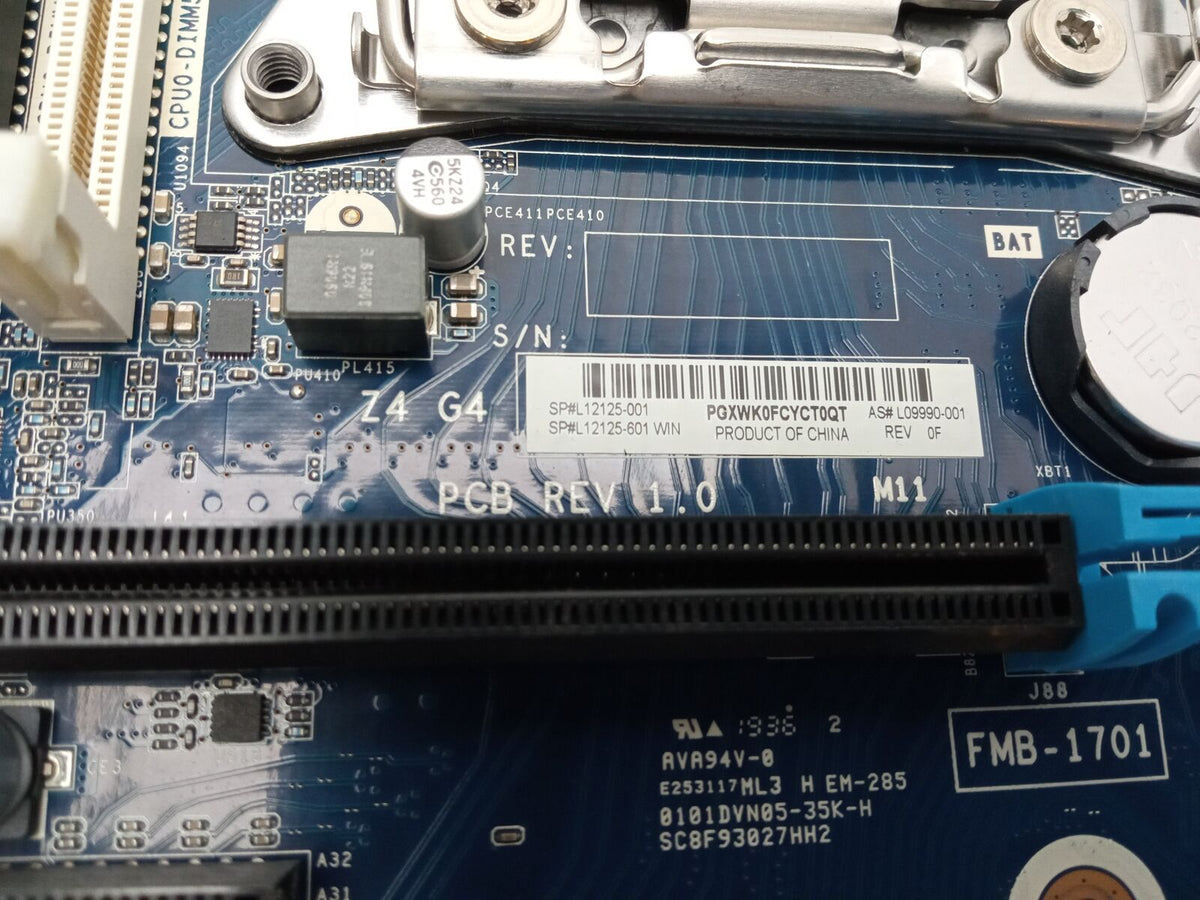 HP Z4 G4 Core X Series Workstation Dual Socket 2066 DDR4 Motherboard L09990-001