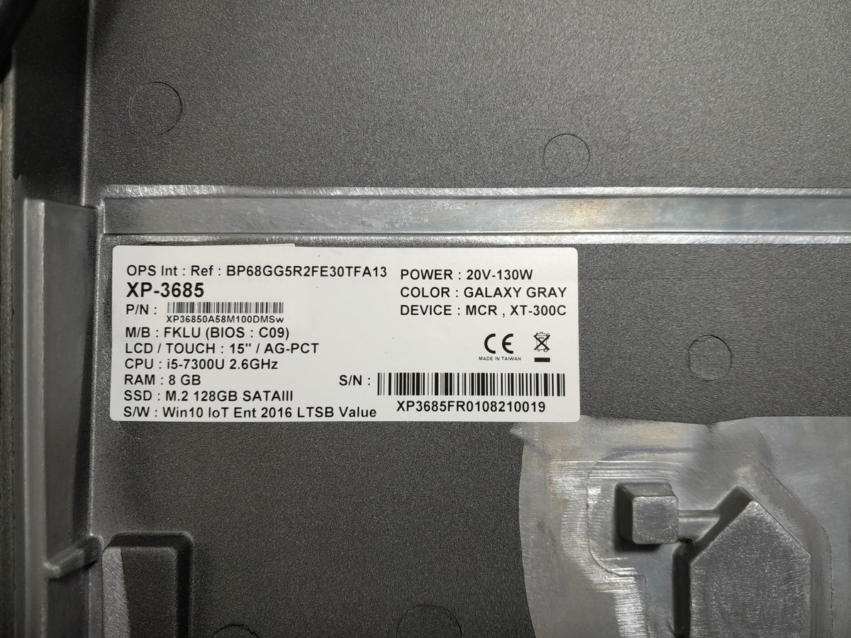 FEC xPOS XP-3685 POS terminal, XT-300C Galaxy Gray