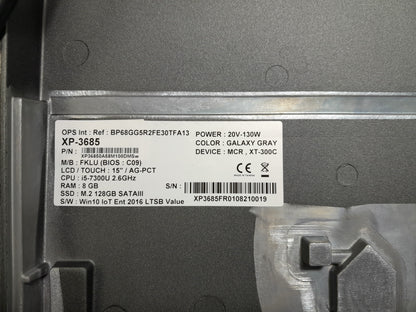 FEC xPOS XP-3685 POS terminal, XT-300C Galaxy Gray