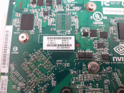 HP Nvidia Quadro NVS450 512MB PCIe Quad DisplayPort Video Graphics Card 490565-001