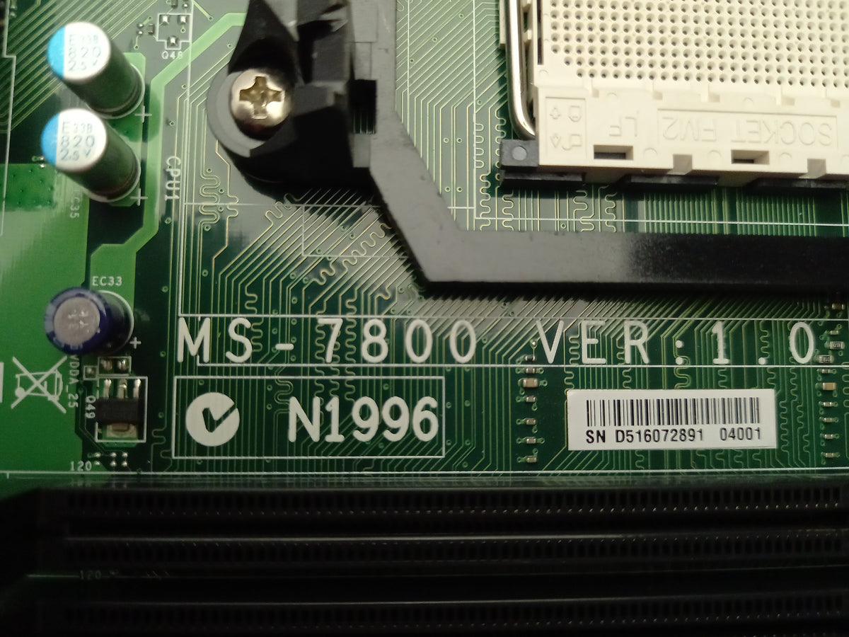MSI MS-7800 SOCKET FM2 DDR3 Motherboard with I/O Shield