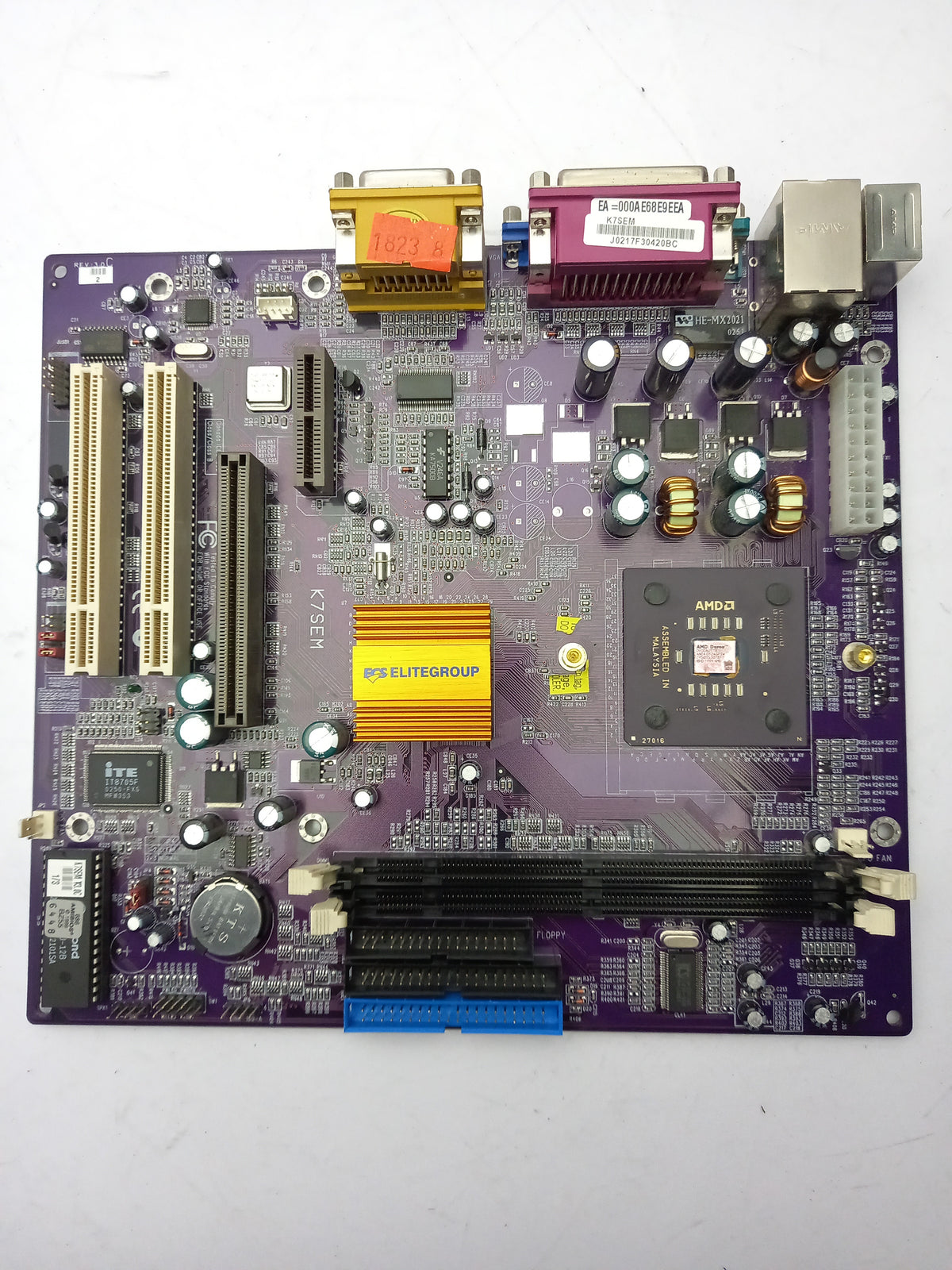 ECS K7SEM AMD DURON Processor Motherboard 