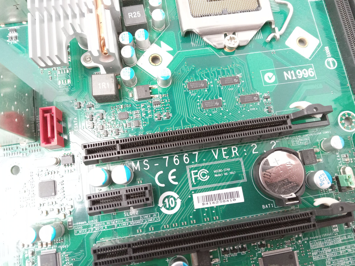 Medion MS-7667 Rev 2.2 Socket LGA1155 DDR3 MicroATX Motherboard with I/O Shield