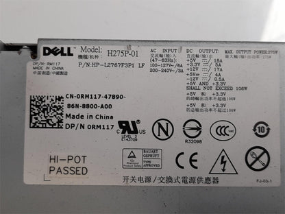 Dell OptiPlex 745 755 SFF 275W Power Supply Unit 0RM117 RM117