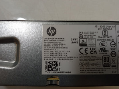 HP ProDesk 400 G7 210W SFF Power Supply Unit L70043-002 