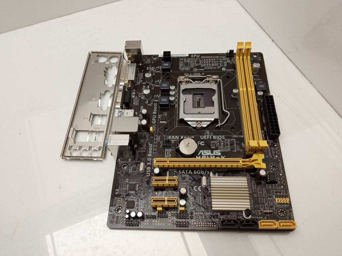 ASUS H81M-K Socket LGA1150 DDR3 Micro ATX Motherboard With I/O Shield