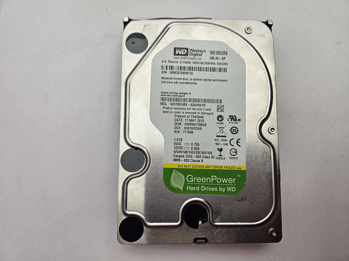 Western Digital AV-GP WD10EURX-63UHWY0 1TB 3.5" Desktop Hard Drive SATA