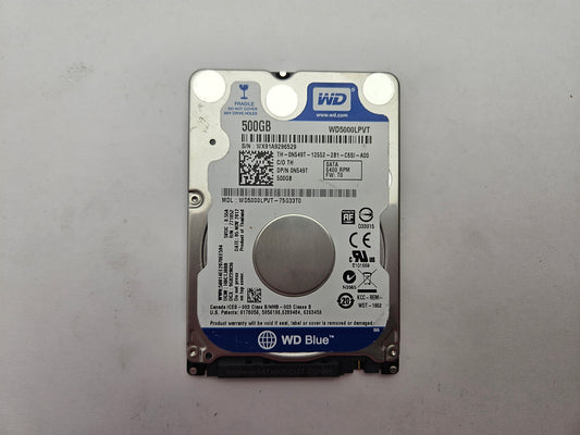 Western Digital WD Blue WD5000LPVT-75G33T0 500GB 2.5" Laptop Hard Drive SATA