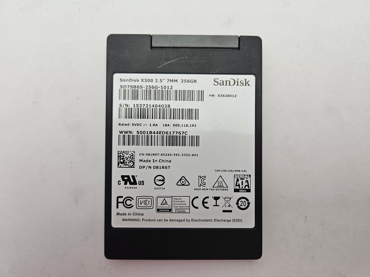 SanDisk X300 TLC SD7SB6S-256G-1012 256GB 2.5" Solid State Drive SATA