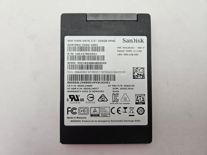 SanDisk X400 SD8TB8U-256G-1001 256GB 2.5" Solid State Drive SATA