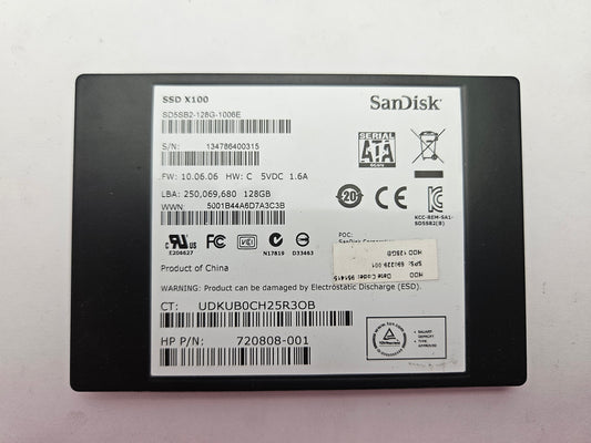 SanDisk X100 SD5SB2-128G-1006E 128GB 2.5" Solid State Drive SATA
